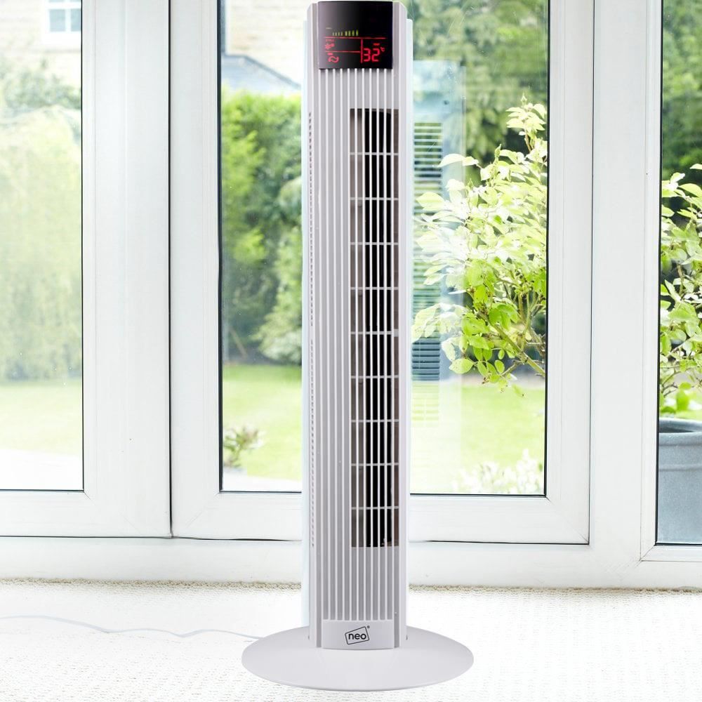 36” Free Standing 3 Speed Tower Fan with Remote Control-Seasons Home Store