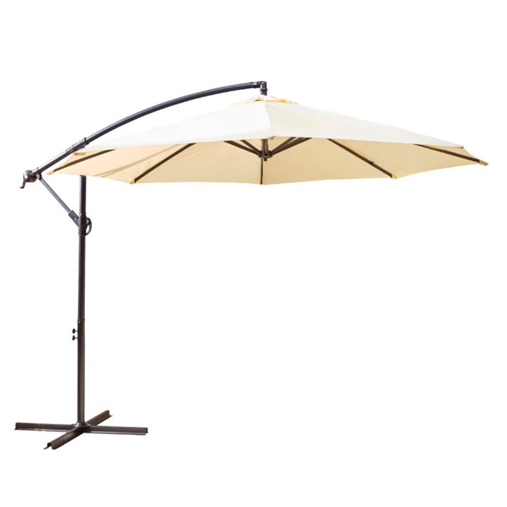 3M Cream Outdoor Freestanding Parasol-Seasons Home Store