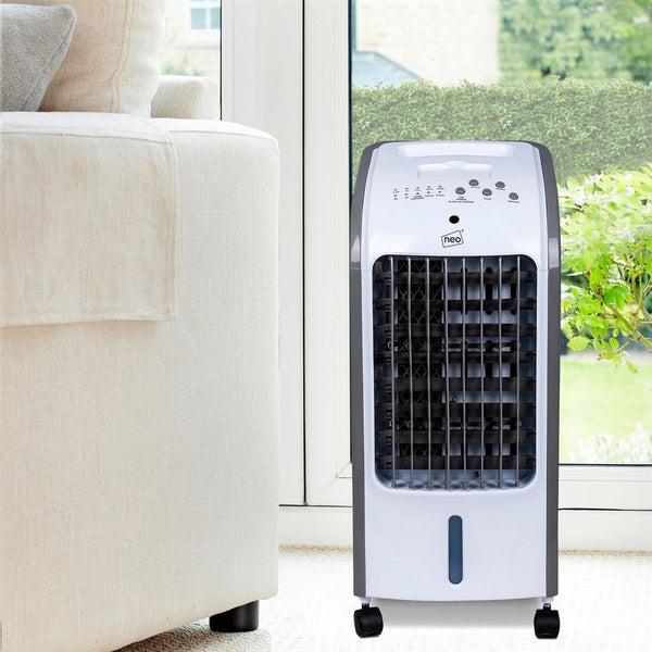 4 Litre 80W Oscillating Portable Evaporative Cooler Fan with Remote Control-Seasons Home Store