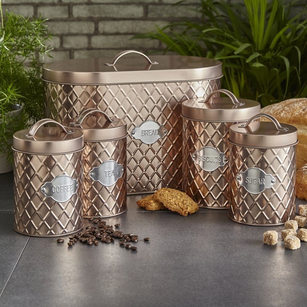 5 Piece Kitchen Canister Set-Seasons Home Store