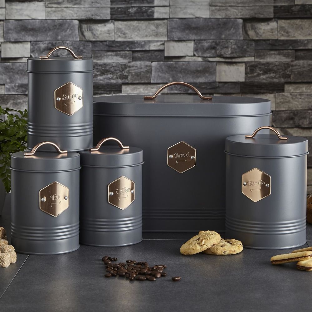 5 Piece Kitchen Canister Set-Seasons Home Store