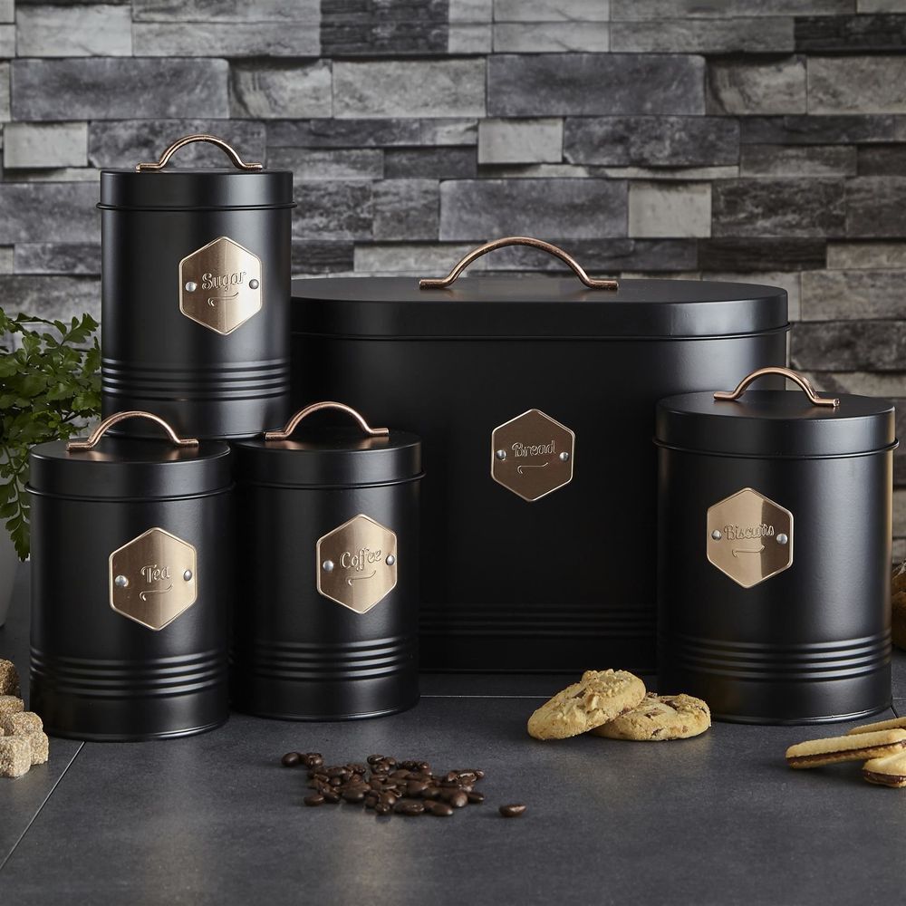 5 Piece Kitchen Canister Set-Seasons Home Store