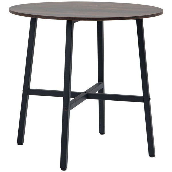 80cm Round Kitchen Table, Dining Table for Small Spaces, Steel Leg-Seasons Home Store