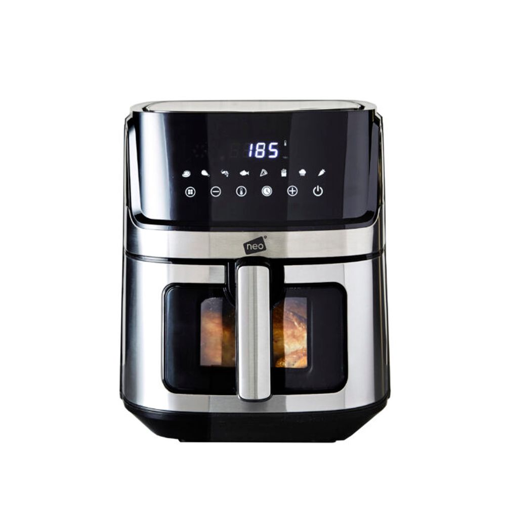 Black Electric 8.5L Digital Air Fryer with Dual Drawer-Seasons Home Store