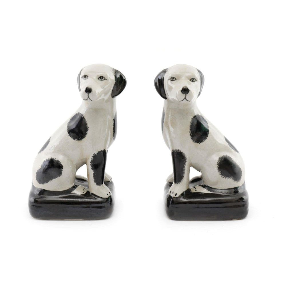 Black and White Porcelain Dog Ornaments-Seasons Home Store