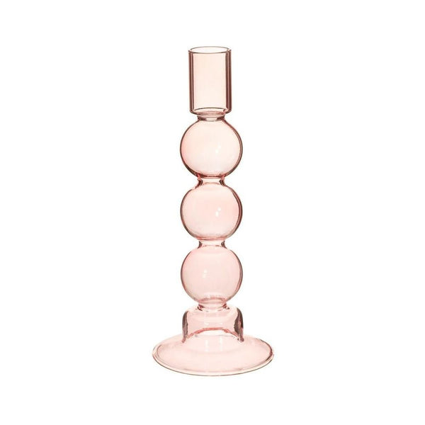 Bubble Candleholder Pink-Seasons Home Store