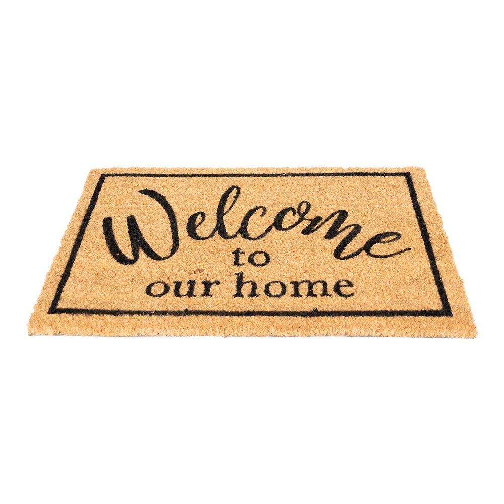 Coir Doormat with "Welcome To Our Home"-Seasons Home Store