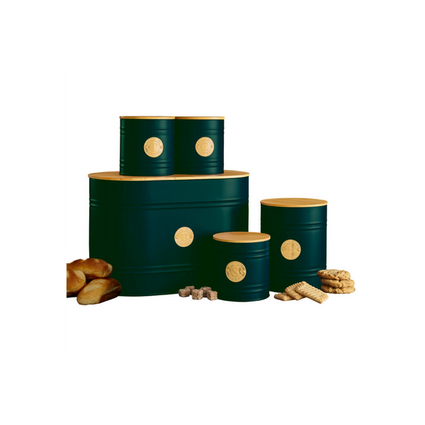 Emerald Green Scandi 5 Piece Kitchen Canister Set-Seasons Home Store