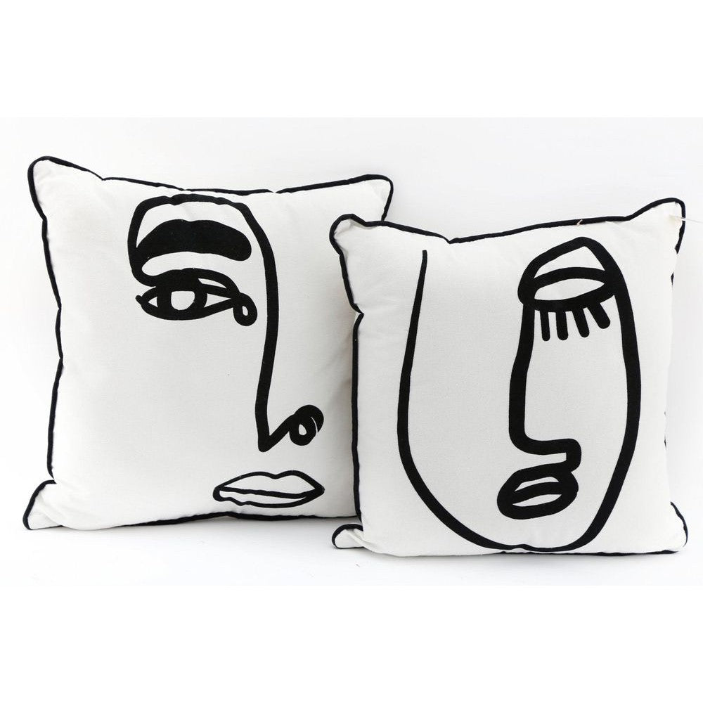 Face Print Scatter Cushions-Seasons Home Store