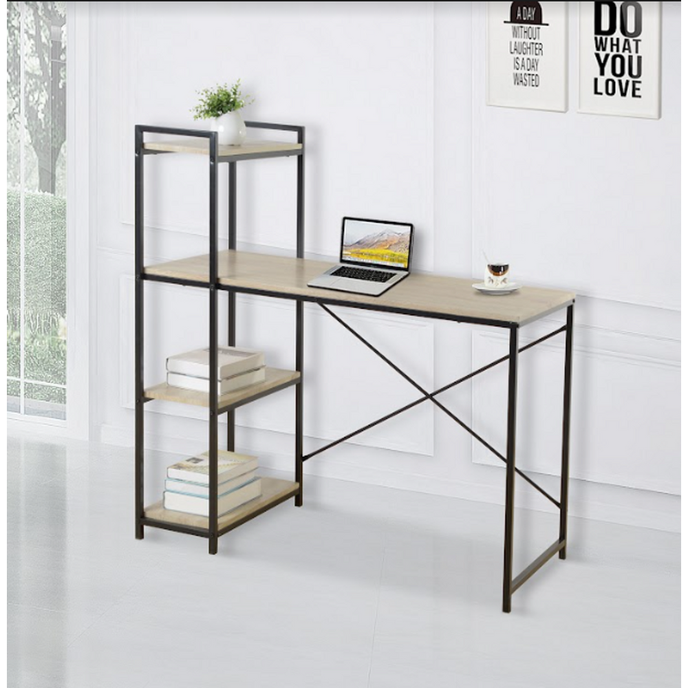 Home Study Desk with Both Side Shelf-Seasons Home Store