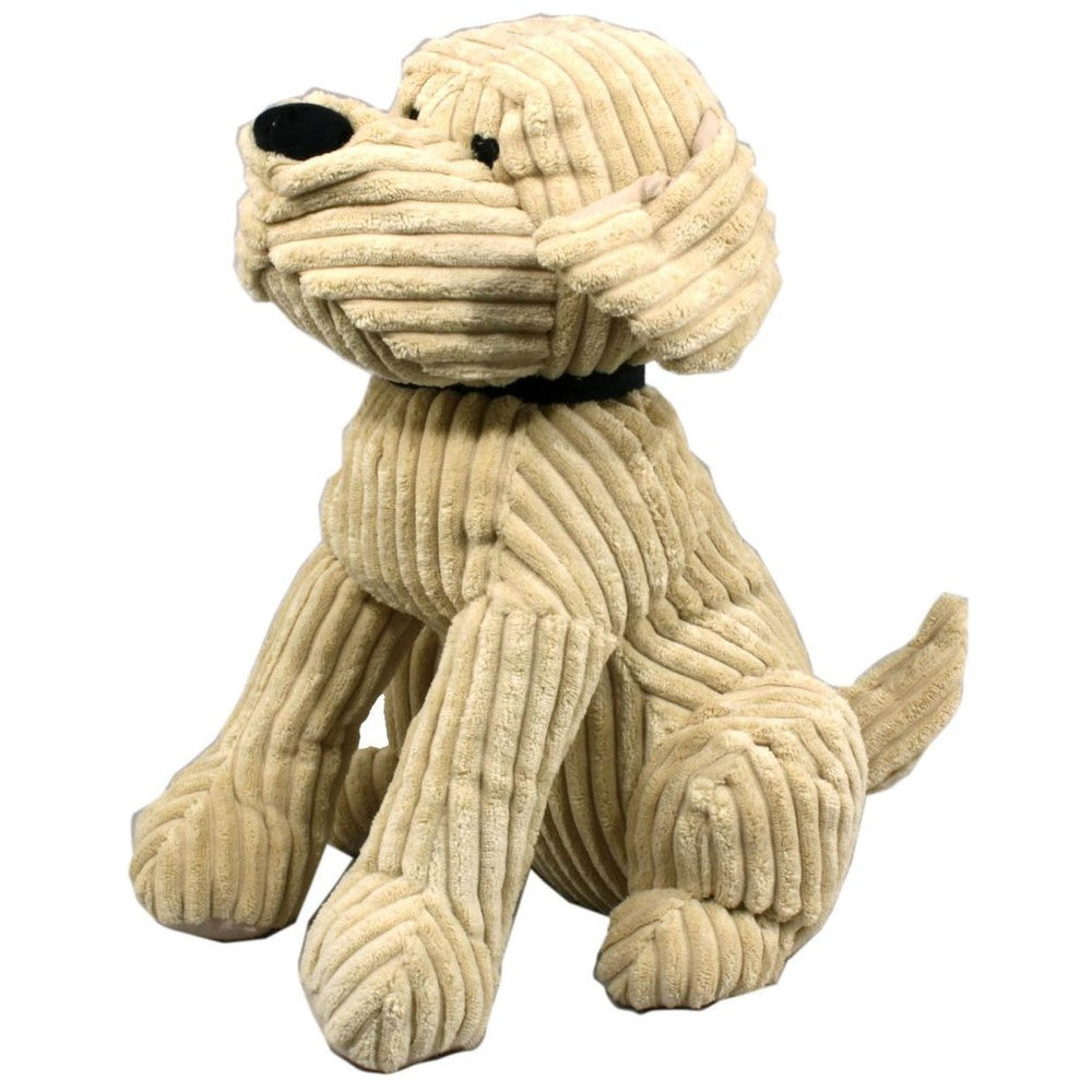 Large Gold Ribbed Dog Doorstop-Seasons Home Store