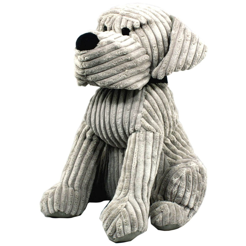 Large Grey Ribbed Dog Doorstop-Seasons Home Store