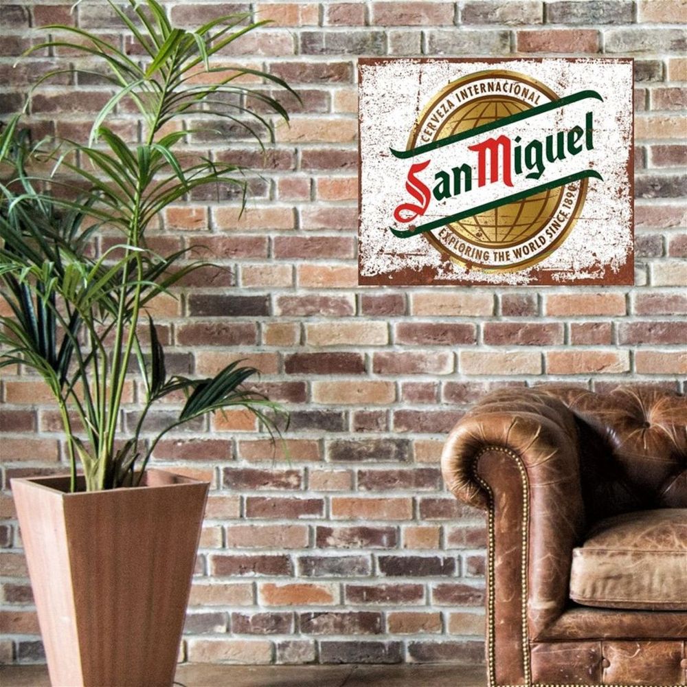 Large Metal Sign 60 x 49.5cm Beer San Miguel-Seasons Home Store