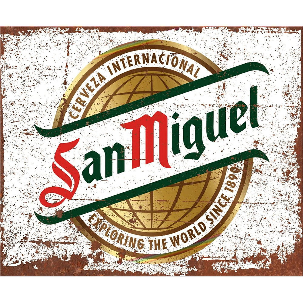 Large Metal Sign 60 x 49.5cm Beer San Miguel-Seasons Home Store