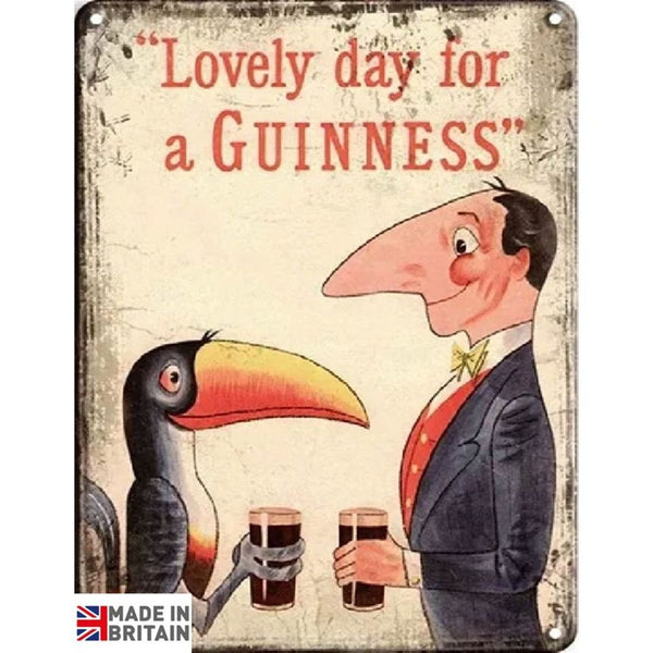 Large Metal Sign 60 x 49.5cm Guinness Toucan-Seasons Home Store