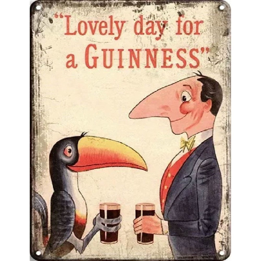 Large Metal Sign 60 x 49.5cm Guinness Toucan-Seasons Home Store