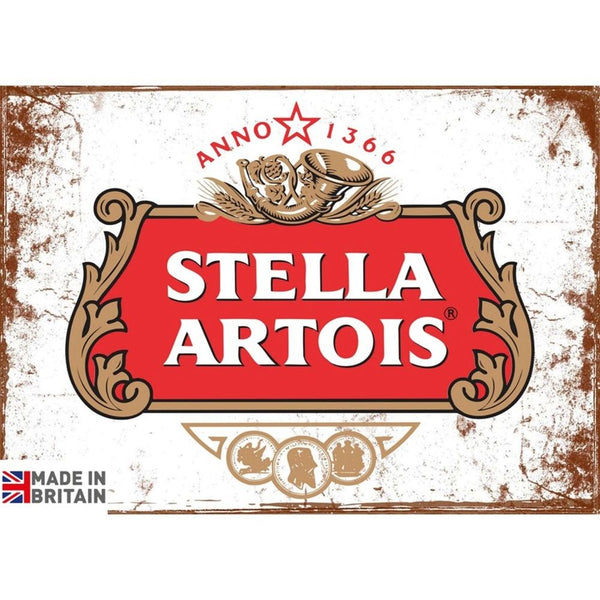 Large Metal Sign 60 x 49.5cm Stella Artois-Seasons Home Store