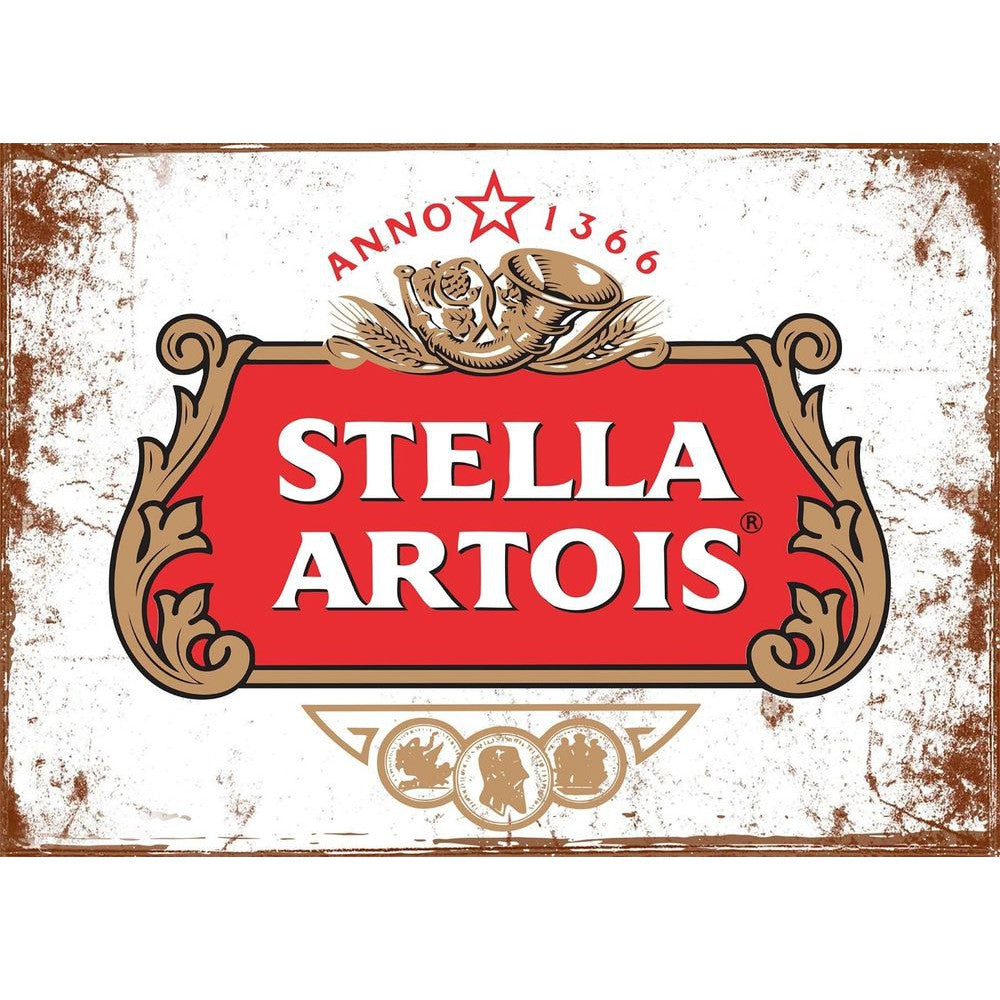 Large Metal Sign 60 x 49.5cm Stella Artois-Seasons Home Store
