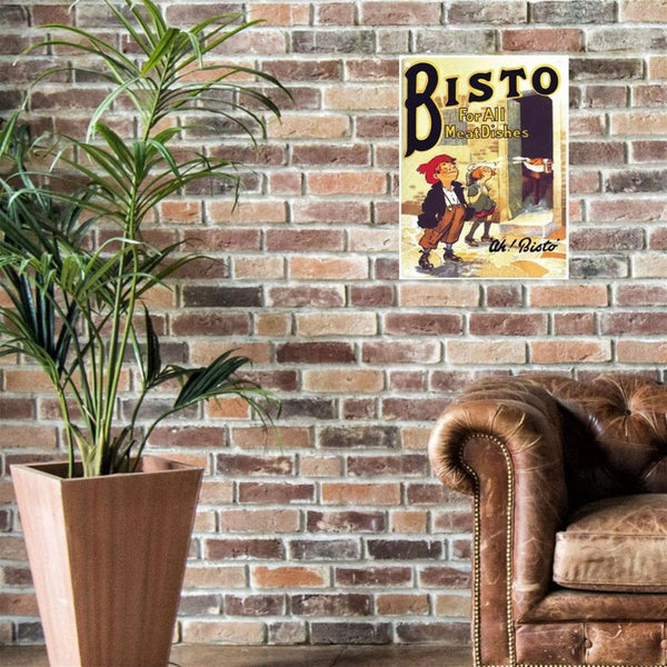 Large Metal Sign 60 x 49.5cm Vintage Retro Bisto-Seasons Home Store