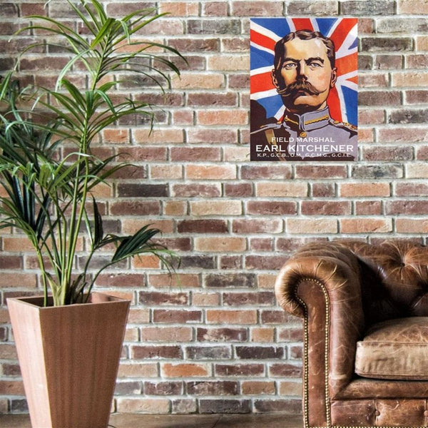 Large Metal Sign 60 x 49.5cm Vintage Retro Earl Kitchener-Seasons Home Store