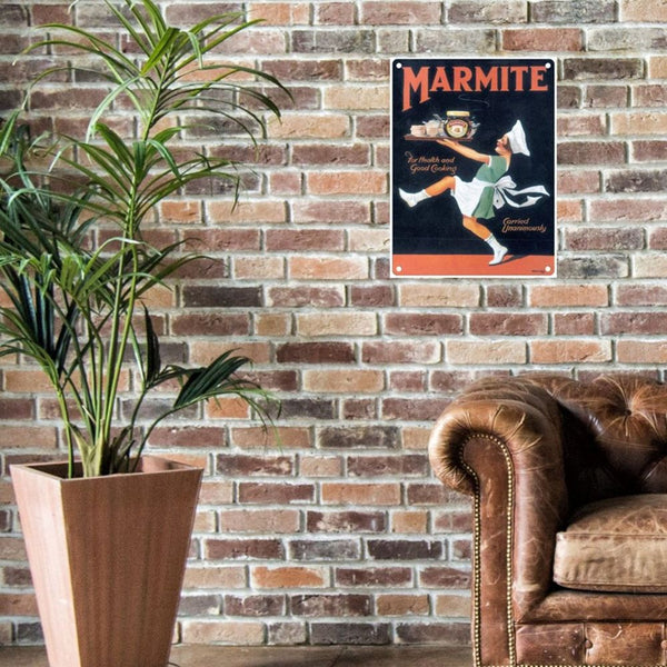 Large Metal Sign 60 x 49.5cm Vintage Retro Marmite-Seasons Home Store