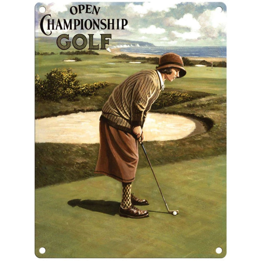 Large Metal Sign 60 x 49.5cm Vintage Retro Open Golf Championship-Seasons Home Store