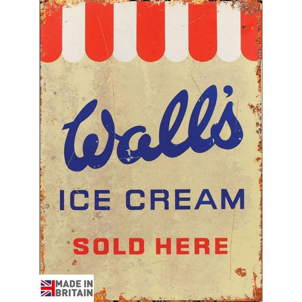 Large Metal Sign 60 x 49.5cm Walls Ice Cream-Seasons Home Store