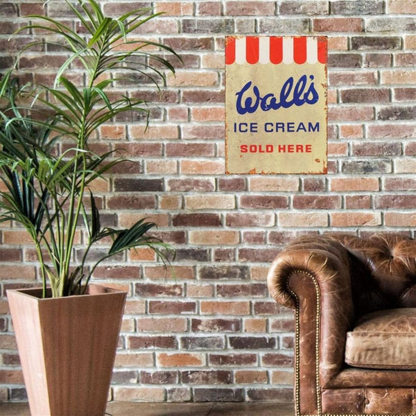 Large Metal Sign 60 x 49.5cm Walls Ice Cream-wall pictures-Seasons Home Store