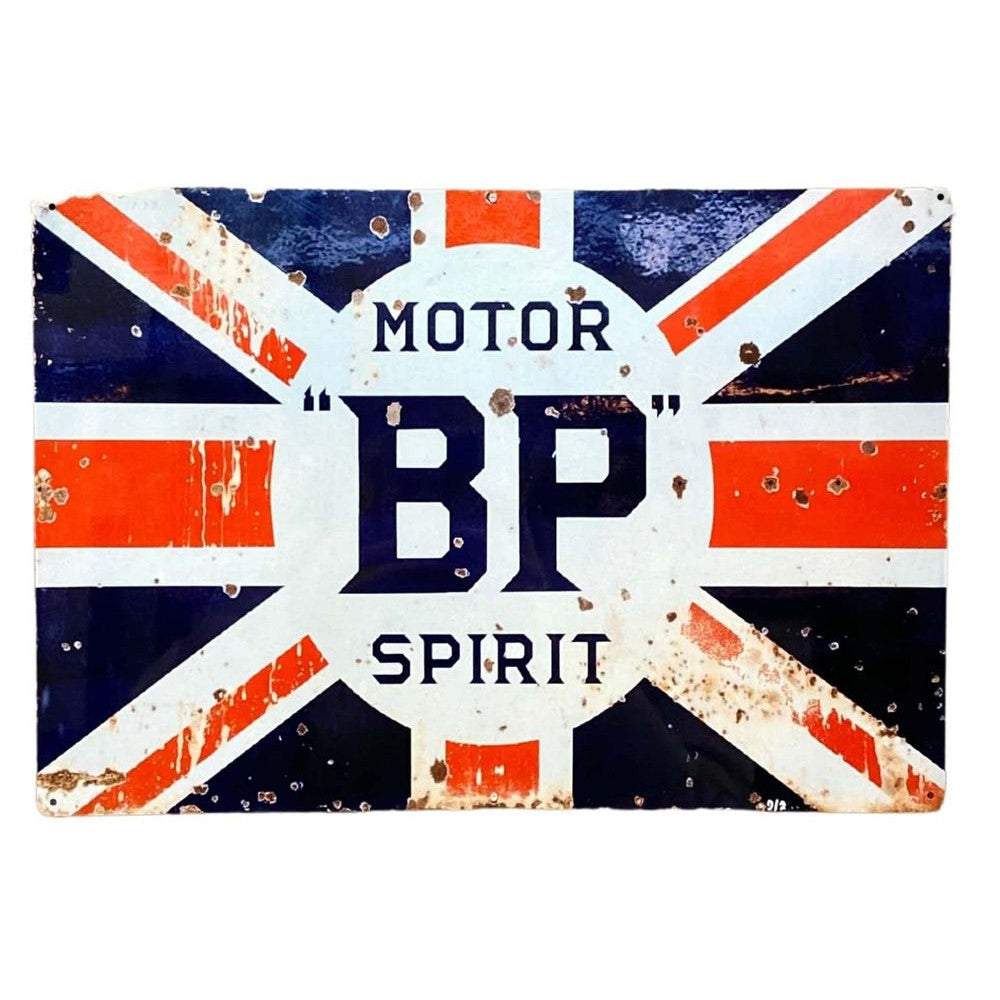 Metal Advertising Wall Sign - Motor BP Spirit-Seasons Home Store