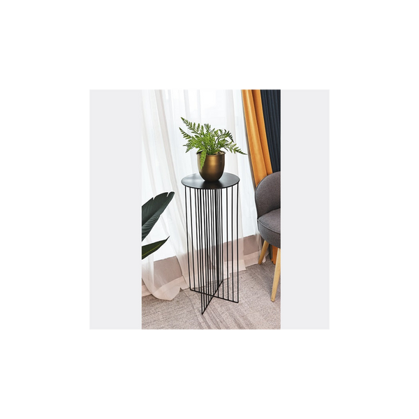 Metal Flower Stand Side Table - SLENDER-Seasons Home Store