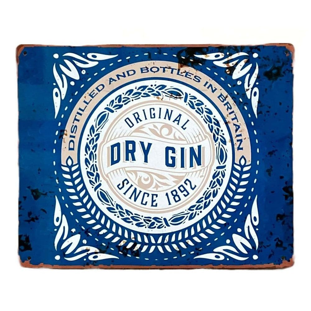 Metal Sign Plaque - Dry Gin Bar-Seasons Home Store