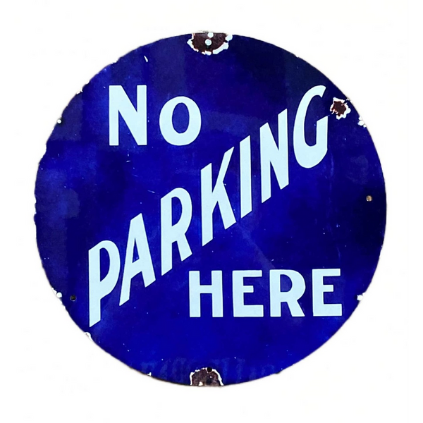 Metal Street Sign - Wall Sign - No Parking Here-Seasons Home Store