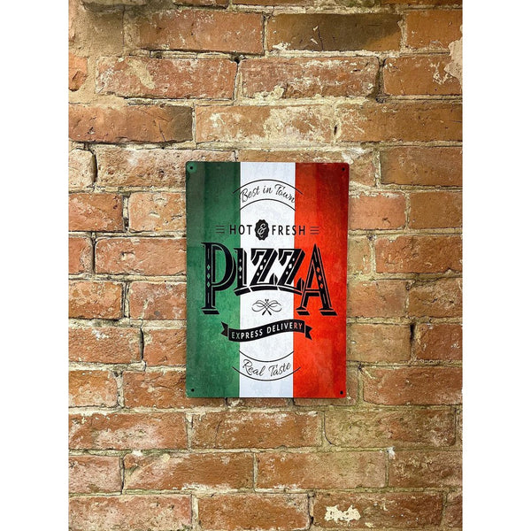 Metal Wall Sign - Pizza Italy-Seasons Home Store