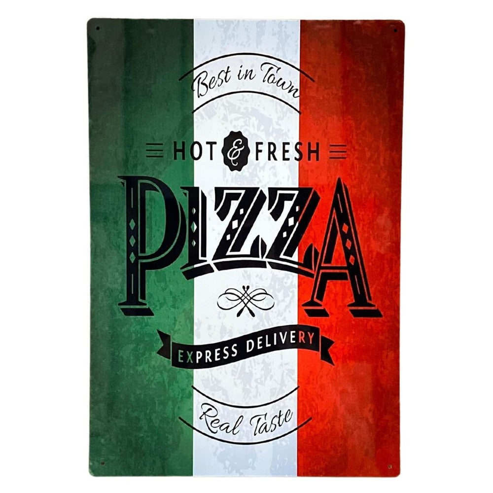 Metal Wall Sign - Pizza Italy-Seasons Home Store