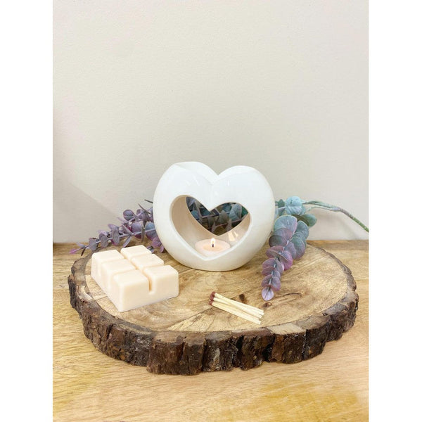 Pearl Heart Oil or Wax Warmer-Seasons Home Store