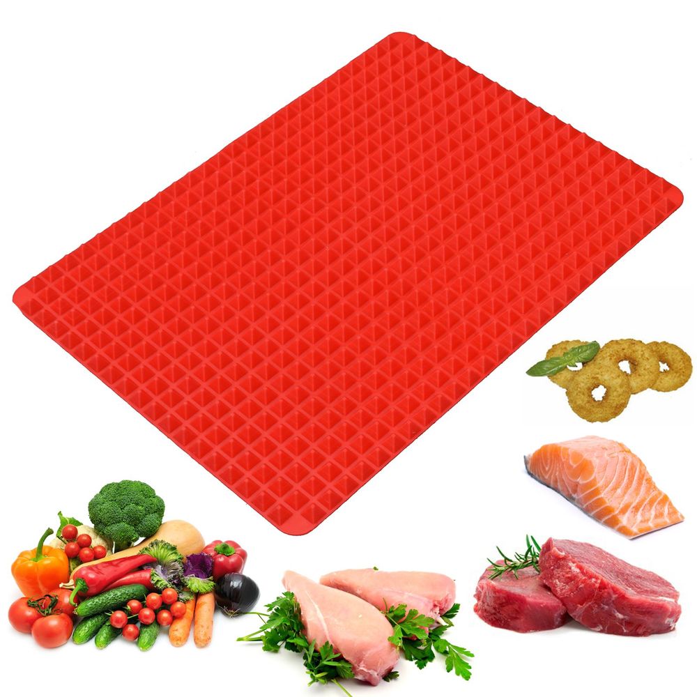 Pyramid Pan Silicone baking Tray Cooking Mat Non Stick Dishwasher Safe Oven | AS-06592 Pyra-48-Seasons Home Store