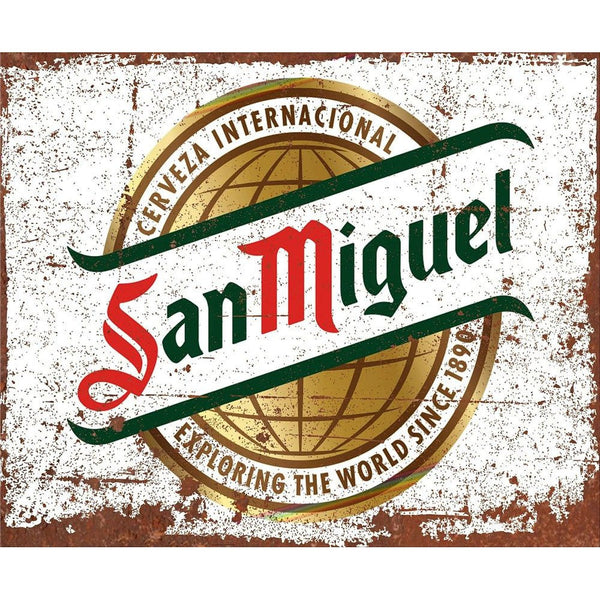 Small Metal Sign 45 x 37.5cm Beer San Miguel-Seasons Home Store