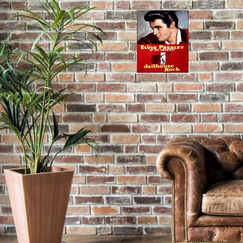 Small Metal Sign 45 x 37.5cm Elvis Presley Jailhouse Rock-Seasons Home Store