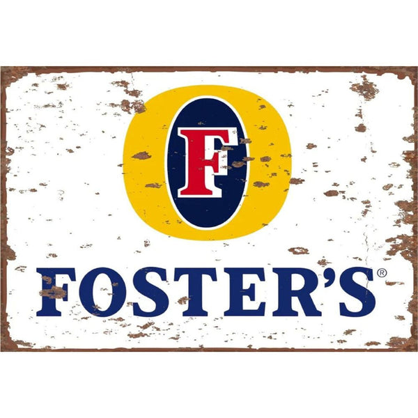 Small Metal Sign 45 x 37.5cm Foster's Ice Cold-Seasons Home Store