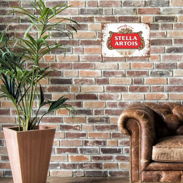 Small Metal Sign 45 x 37.5cm Stella Artois-Seasons Home Store