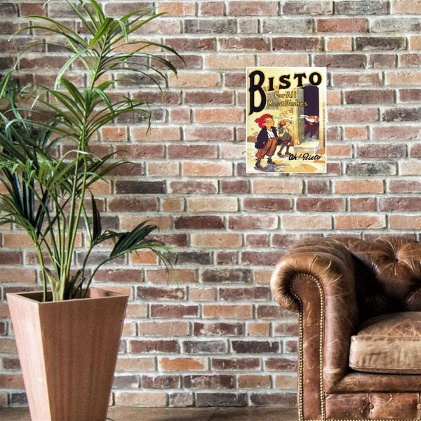 Small Metal Sign 45 x 37.5cm Vintage Retro Bisto-Seasons Home Store