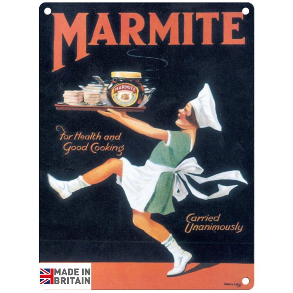 Small Metal Sign 45 x 37.5cm Vintage Retro Marmite-Seasons Home Store