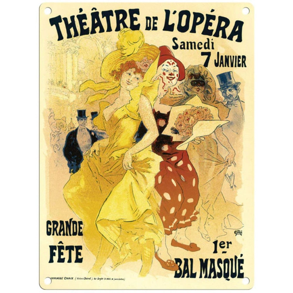 Small Metal Sign 45 x 37.5cm Vintage Retro Theatre De L'opera-Seasons Home Store