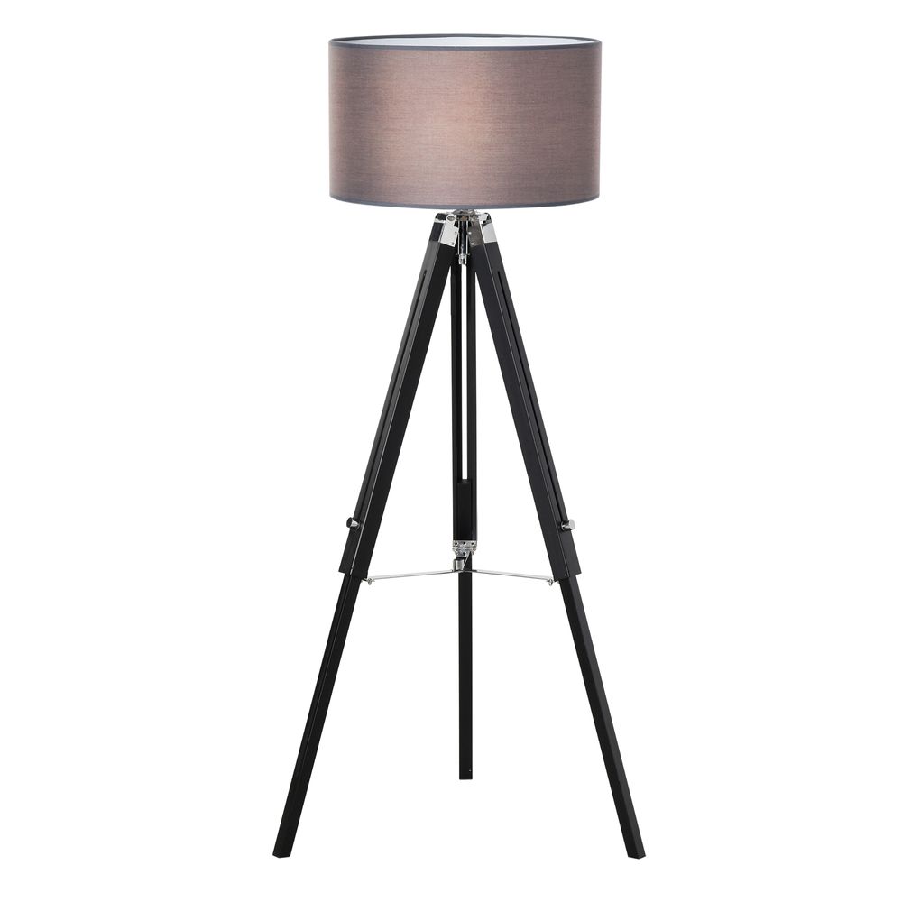 Tripod Base Floor Lamp with Wood Leg Height Adjustable Home Office-Seasons Home Store