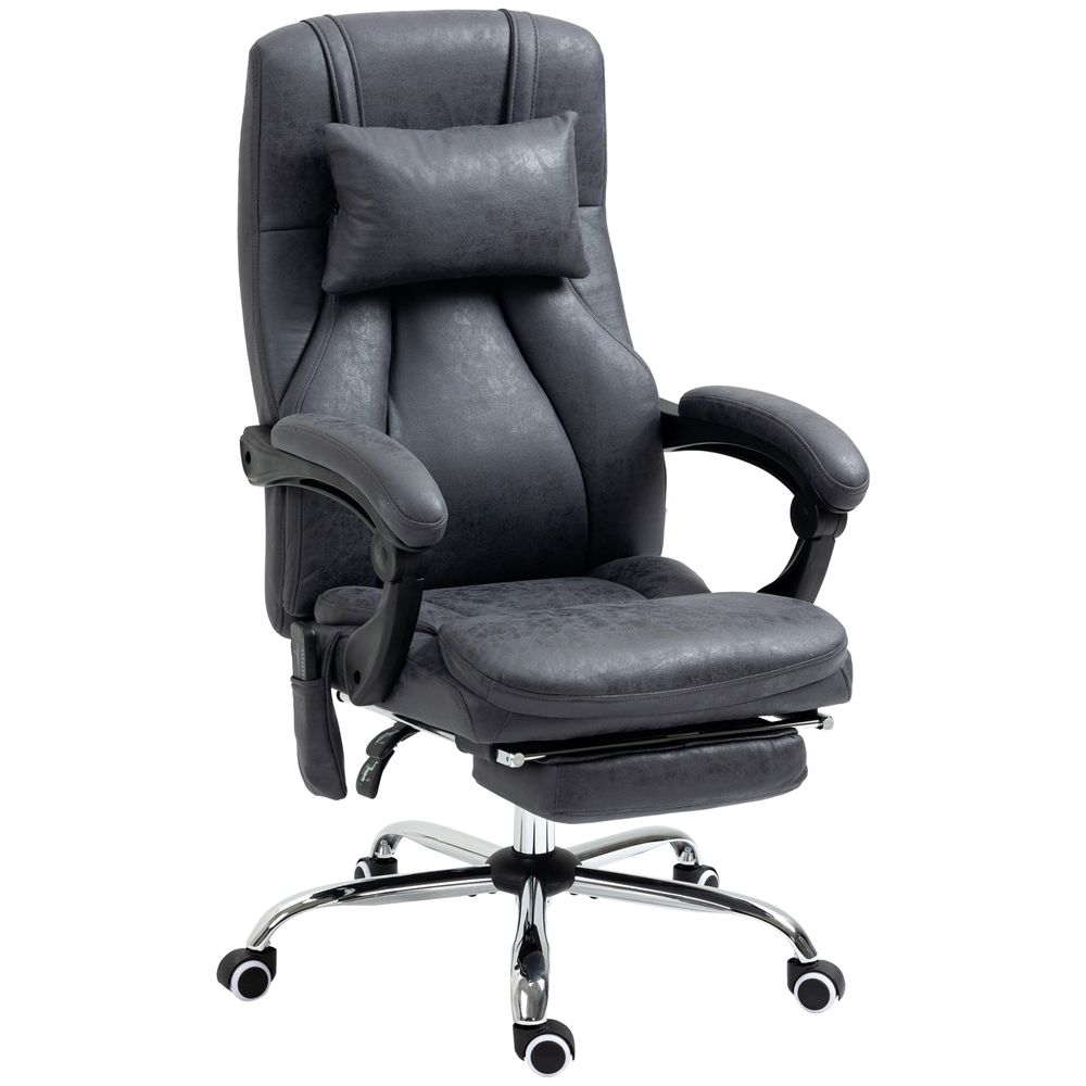 Vinsetto High Back Massage Office Chair with Vibration Point Headrest Remote-Seasons Home Store