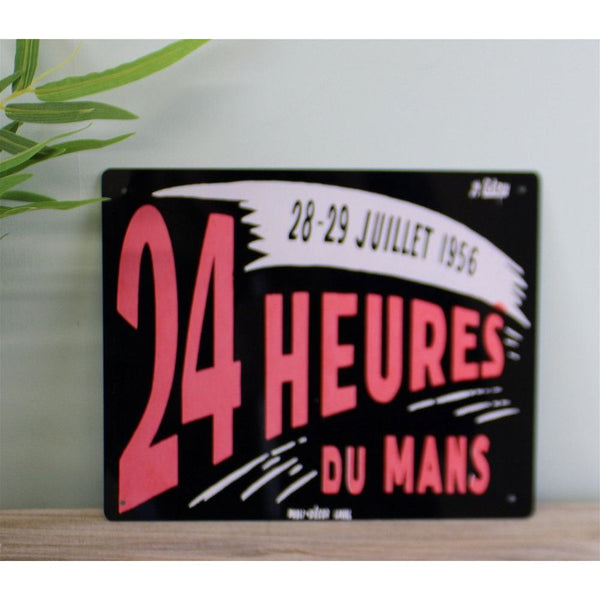 Vintage Metal Sign - 24 Heures Du Mans - Racing Poster-Seasons Home Store