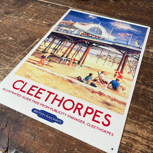 Vintage Metal Sign - British Railways Retro Advertising, Cleethorpes-Seasons Home Store