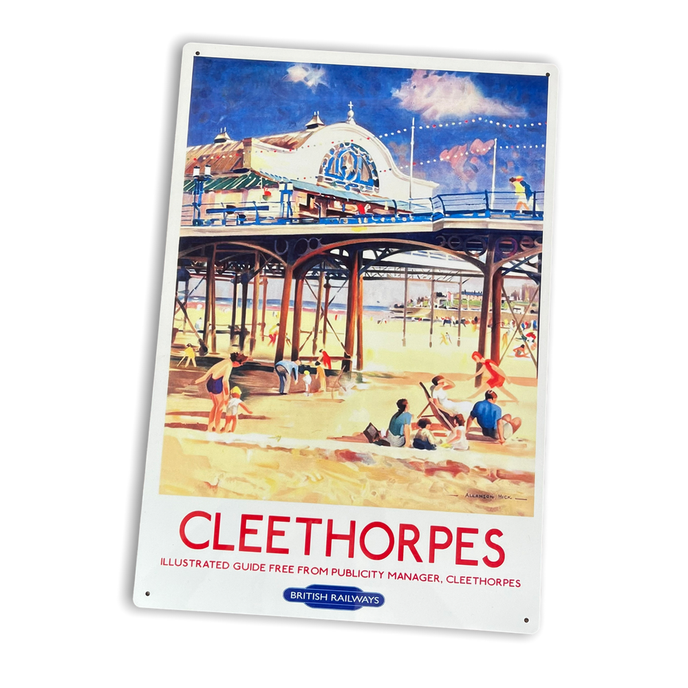 Vintage Metal Sign - British Railways Retro Advertising, Cleethorpes-Seasons Home Store