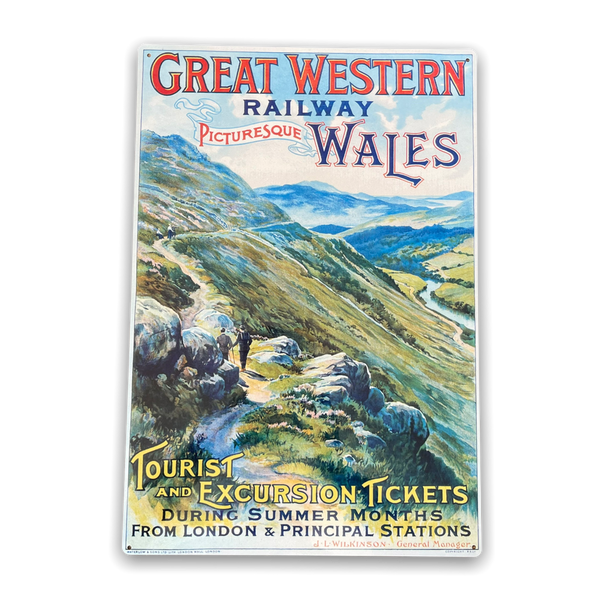 Vintage Metal Sign - British Railways Retro Advertising, Great Western Wales-Seasons Home Store