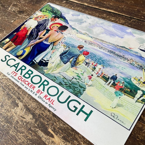 Vintage Metal Sign - British Railways Retro Advertising, Scarborough-Seasons Home Store